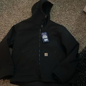 New! Carhartt Men's Super Deluxe Relax Fit Sherpa Lined Jacket in Black.